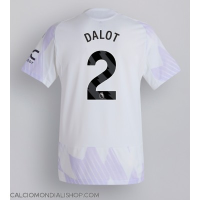 Maglie da calcio Manchester United Diogo Dalot #2 Seconda Maglia 2025-26 Manica Corta Maglie da calcio Manchester United Diogo Dalot #2 Seconda Maglia 2025-26 Manica Corta